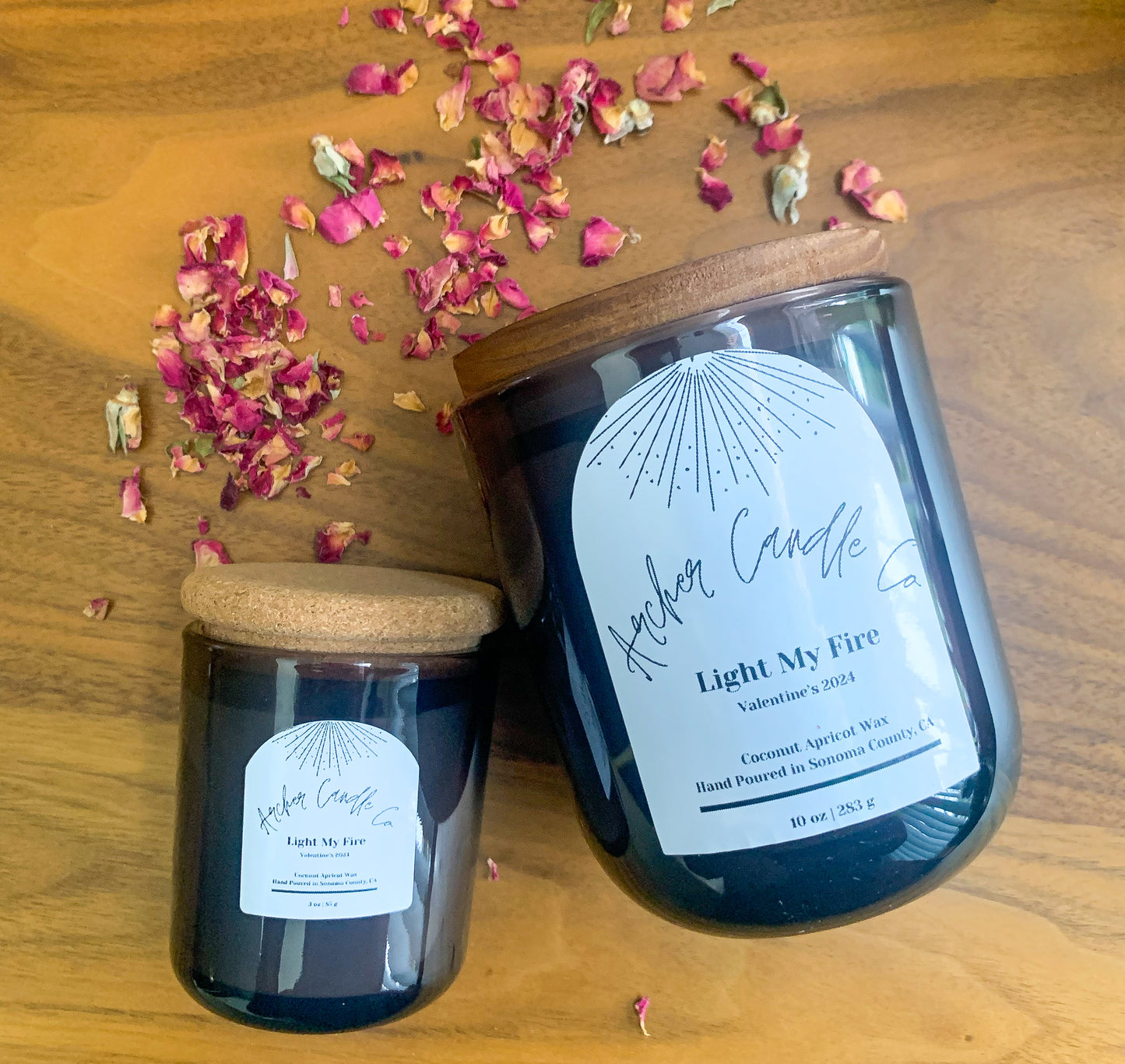 Light My Fire (Patchouli Rosewood) Valentine's Day Candle